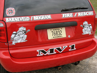 back of mini van image